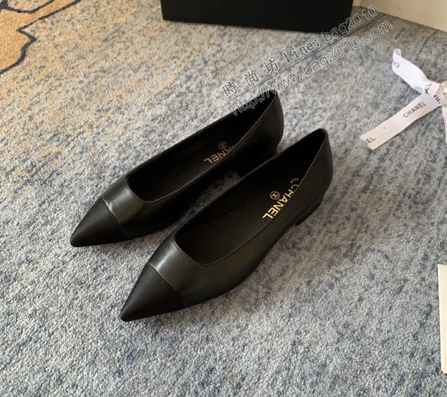 Chanel女鞋 香奈兒2020Cruise新款 小香單鞋 Chanel羊皮後空涼鞋  naq1126